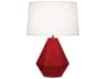Robert Abbey Delta Ruby Red Glazed Table Lamp