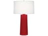 Robert Abbey Mason Ruby Red Glazed Buffet Lamp