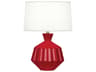 Robert Abbey Orion Ruby Red Glazed Table Lamp
