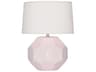 Robert Abbey Franklin Rose Water Glazed Pink Table Lamp