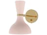 Robert Abbey Clare 1-Light Rose Water Pink Wall Sconce