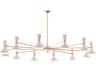 Robert Abbey Clare 12-Light Rose Water Pink Chandelier