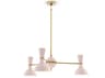 Robert Abbey Clare 3-Light Rose Water Pink Chandelier