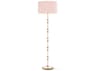 Robert Abbey Kane Rose Water Pink Floor Lamp