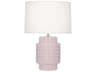 Robert Abbey Dolly Rose Water Glazed Textured Pink Table Lamp