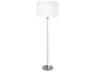 Robert Abbey Fineas Clear Glass Polished Nickel Floor Lamp