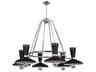 Robert Abbey Vortex 6-Light Polished Nickel Chandelier