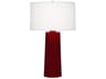 Robert Abbey Mason Sangria Glazed Red Buffet Lamp