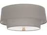 Robert Abbey Decker 2-Light Smoke Gray Flush Mount