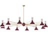 Robert Abbey Clare 12-Light Sugar Plum Rose Water Purple Chandelier