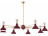 Robert Abbey Clare 8-Light Sugar Plum Rose Water Purple Chandelier
