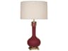 Robert Abbey Athena Sugar Plum Glazed Aged Brass Purple Buffet Lamp
