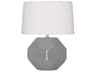 Robert Abbey Franklin Smokey Taupe Glazed Gray Table Lamp