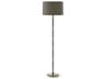 Robert Abbey Kane Smokey Taupe Gray Floor Lamp