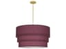 Robert Abbey Decker 3-Light Vintage Wine Purple Pendant