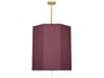 Robert Abbey Kate 6-Light Vintage Wine Purple Pendant