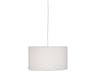 Robert Abbey Elena 1-Light Painted White Drum Pendant