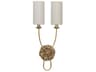 Regina Andrew Domonique 2-Light Antique Gold Wall Sconce