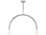 Regina Andrew Happy 2-Light Polished Nickel Glass LED Globe Pendant