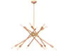 Regina Andrew Cobra 12-Light Natural Brass Chandelier