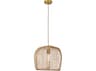 Regina Andrew Selene 1-Light Natural Brown Pendant