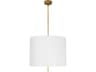 Regina Andrew Clove 2-Light Antique Gold Leaf White Pendant