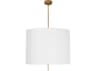 Regina Andrew Clove 3-Light Antique Gold Leaf White Pendant