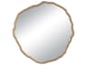 Regina Andrew Vine Antique Gold Round Wall Mirror