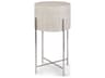 Regina Andrew Bone Round Polished Nickel End Table