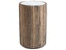 Regina Andrew Eli Round Marble Natural End Table