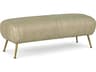 Regina Andrew Beretta Cappuccino Beige Leather Accent Bench
