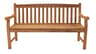 Royal Teak Collection Classic Three-Seater Outdoor Patio Bench