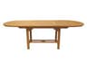 Royal Teak Collection Expansion Oval Family Outdoor Patio Dining Table