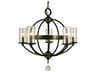 Framburg Compass 5-Light Crystal Globe Chandelier