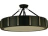 Framburg Pantheon 4-Light Glass Drum Round Semi Flush Mount