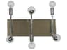 Framburg Fusion 6-Light Polished Nickel Matte Black Accents Vanity Light