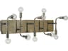 Framburg Fusion 10-Light Polished Nickel Matte Black Accents Vanity Light