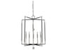 Framburg Felicity 5-Light Polished Nickel Matte Black Accents Crystal Candelabra Chandelier