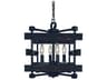 Framburg Rustic Chic 4-Light Matte Black Candelabra Chandelier