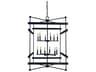Framburg Rustic Chic 12-Light Matte Black Candelabra Chandelier