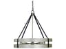 Framburg Orion 10-Light Satin Pewter Matte Black Round Chandelier