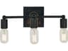 Framburg Modern Farmhouse 3-Light Matte Black Vanity Light