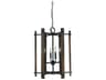Framburg Modern Farmhouse 6-Light Matte Black Candelabra Chandelier