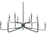 Framburg Heidleberg 12-Light Pewter Candelabra Chandelier