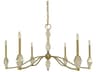 Framburg Vivian 6-Light Brushed Brass Candelabra Chandelier