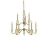 Framburg Vivian 9-Light Brushed Brass Candelabra Chandelier