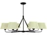 Framburg Milford 8-Light Matte Black Empire Chandelier