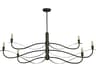 Framburg Telluride 6-Light Iron Gray Linear Island Pendant