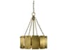 Framburg Barrington 6-Light Brushed Brass Drum Pendant