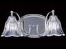 Framburg Geneva 2-Light Clear Crystal Vanity Light